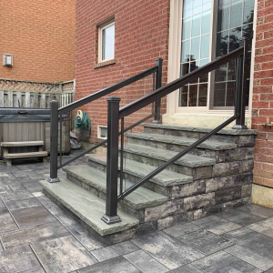 Stone Steps With Railing   Side View