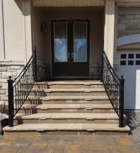 Front Steps with Railing