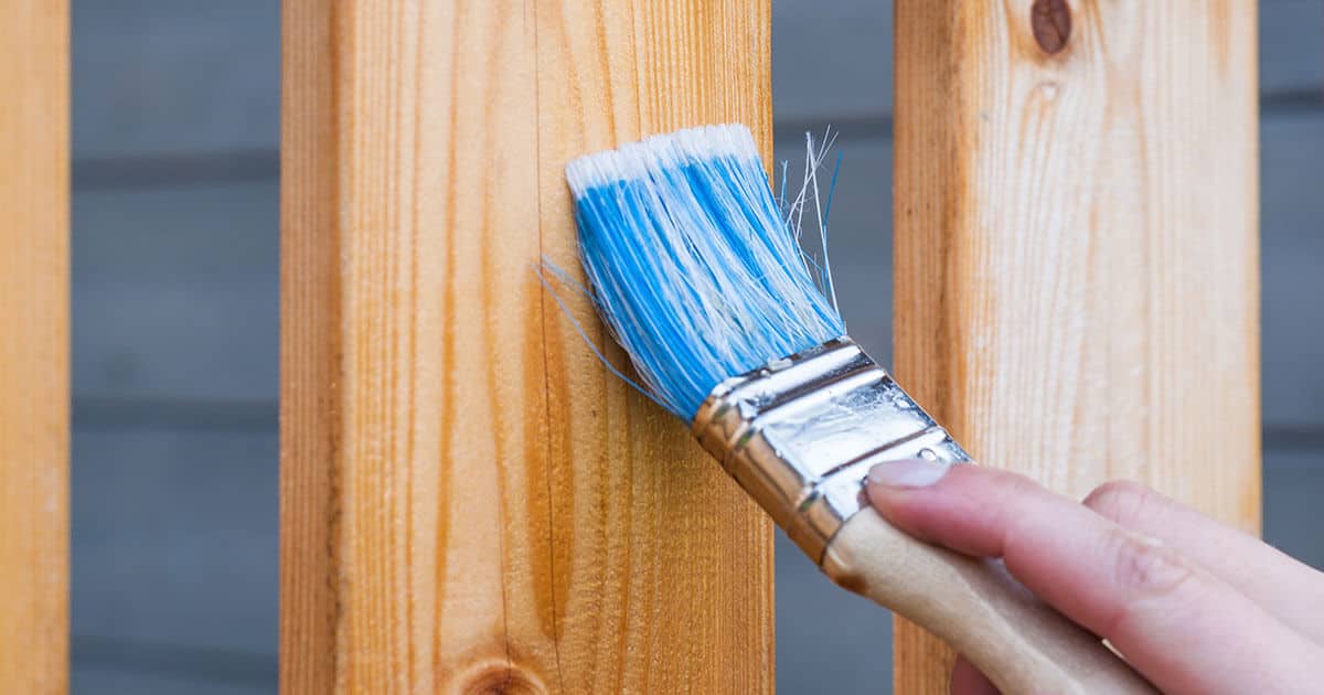 Applying deck sealant protects your deck